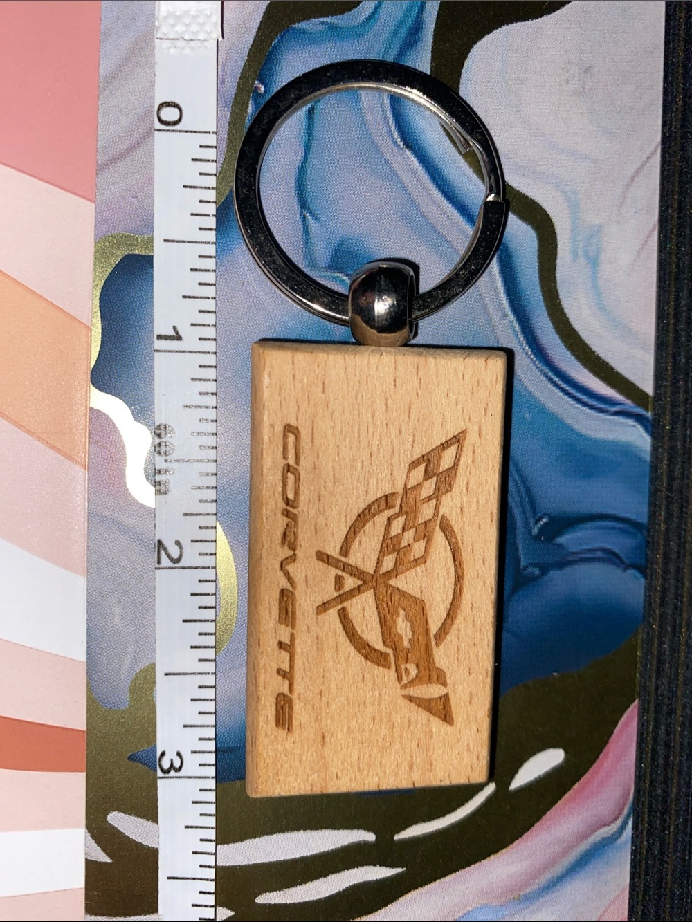 Wood Keychain - Natural Wood Finish